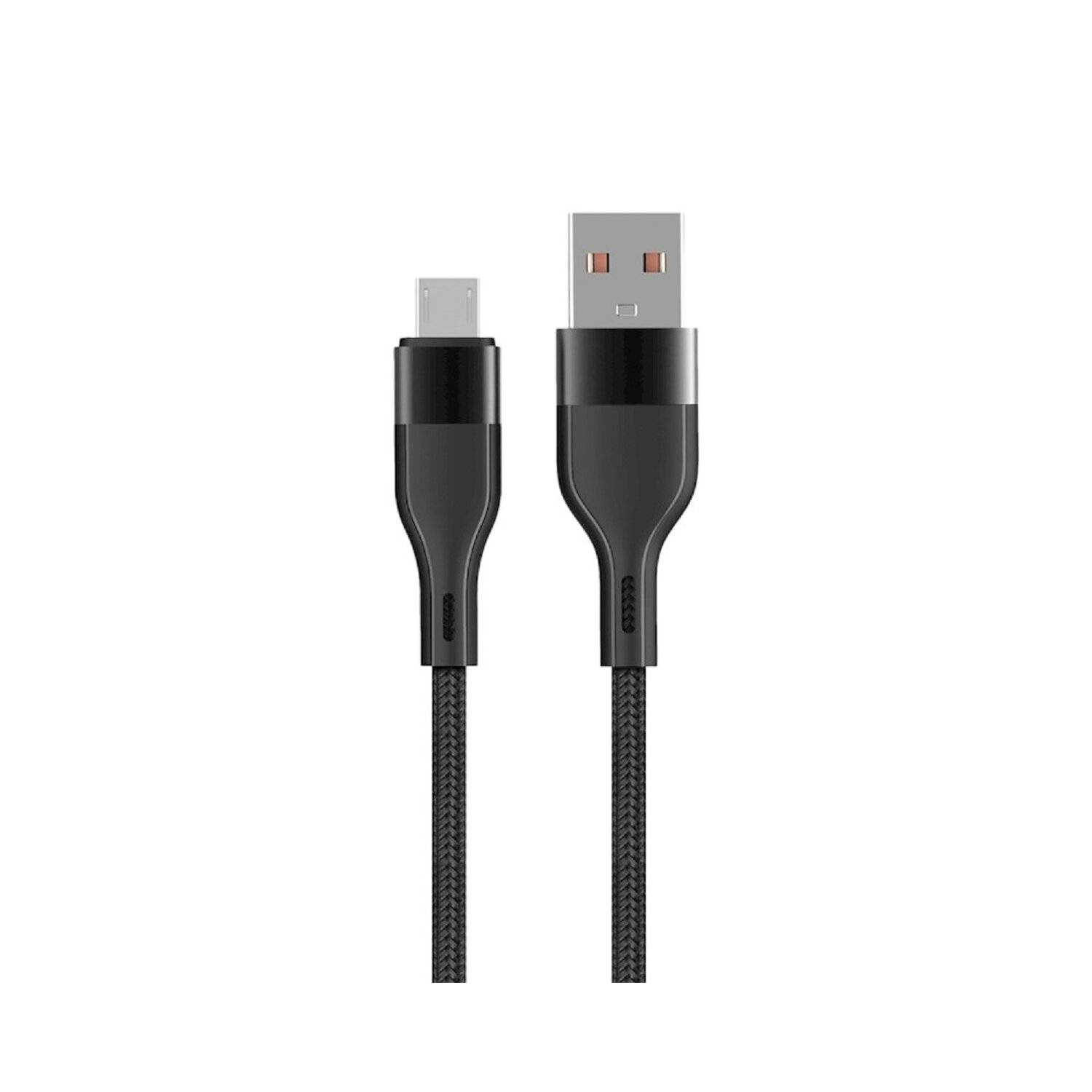 Maxlife MXUC-07 Kabel USB - microUSB 1,0 m 2,4A schwarz nylon