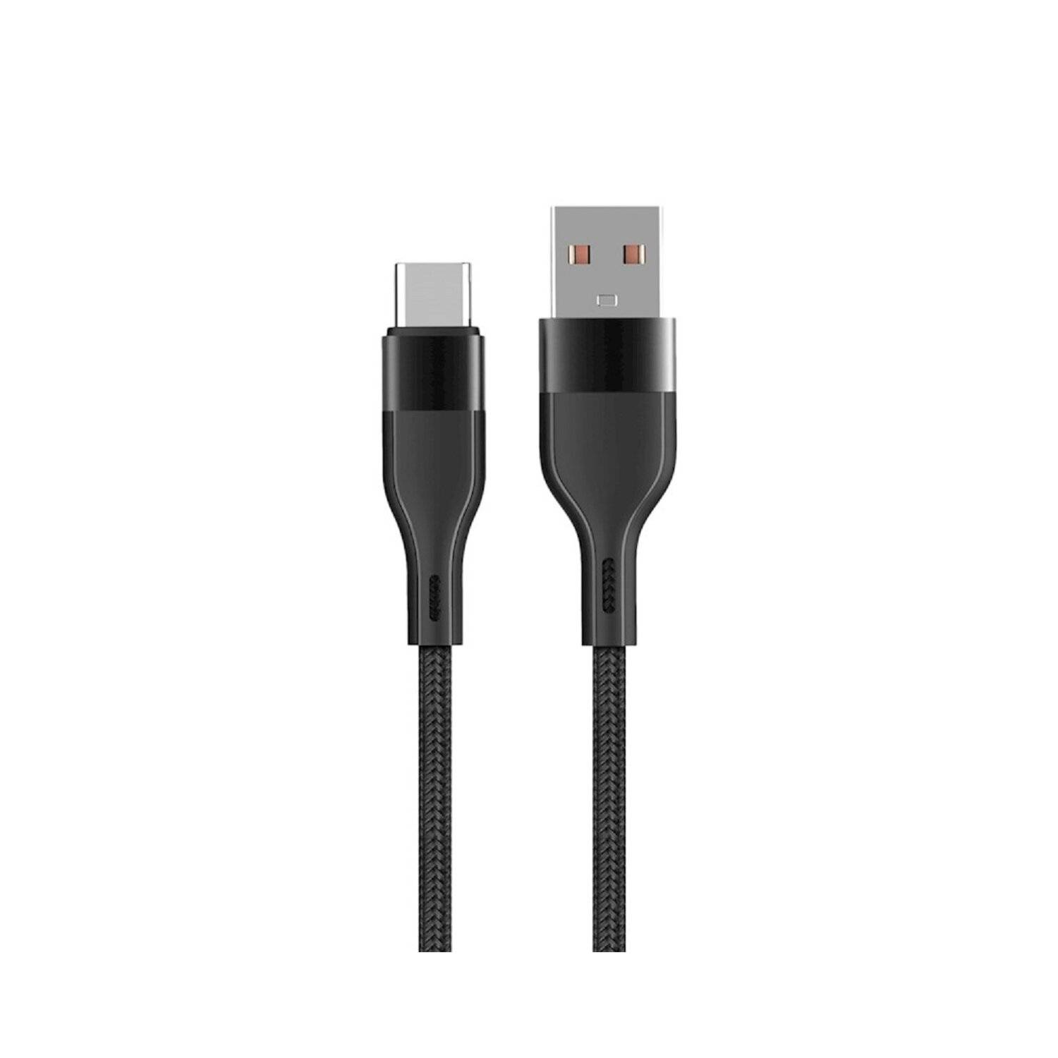Maxlife MXUC-07 Kabel USB - USB-C 1,0 m 3A schwarz nylon
