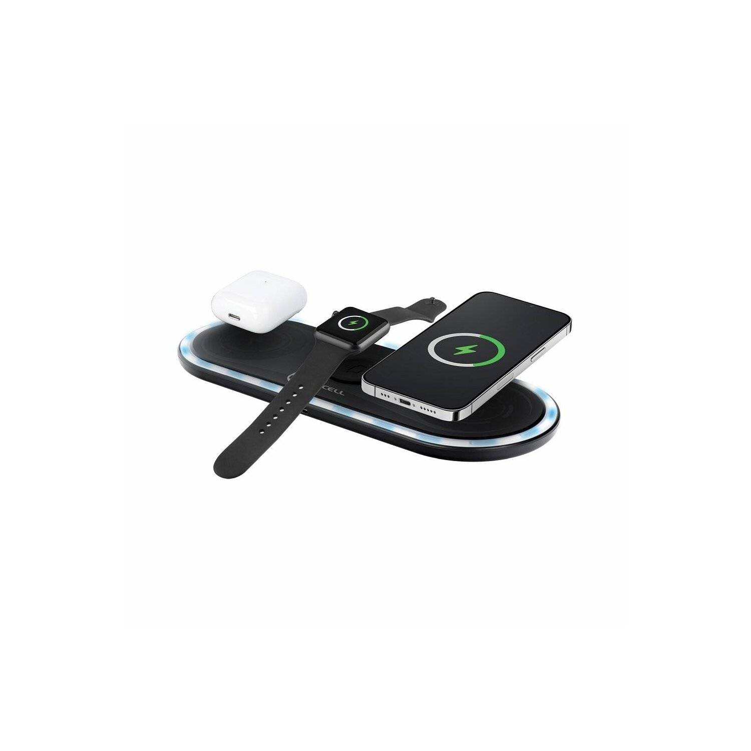 FORCELL F-ENERGY Ellipse Wireless Quick Charge Pad 3in1 15W Kabelloses Ladegerät