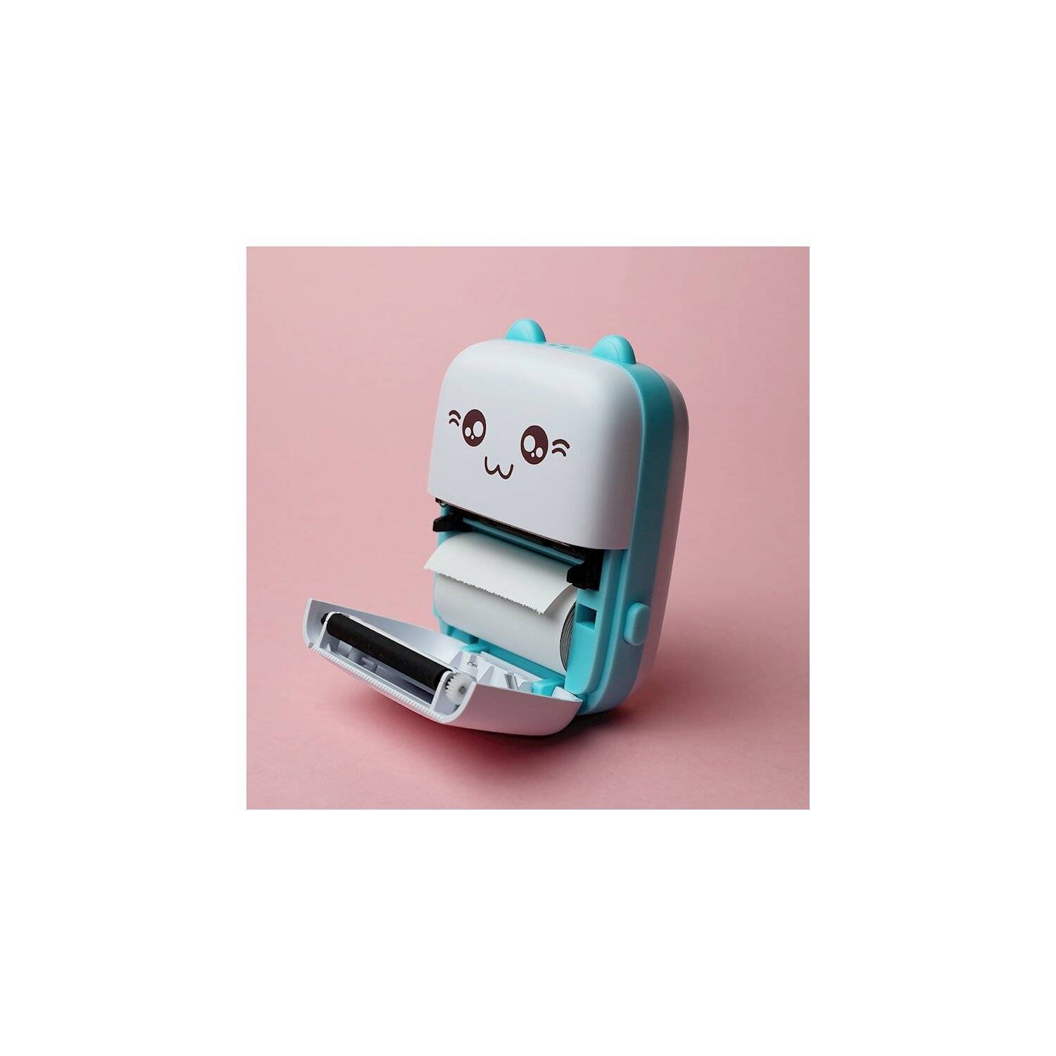 Maxlife Bluetooth-Thermodrucker MXTP-100 Tragbarer Drucker Etikettendrucker blau für Kinder