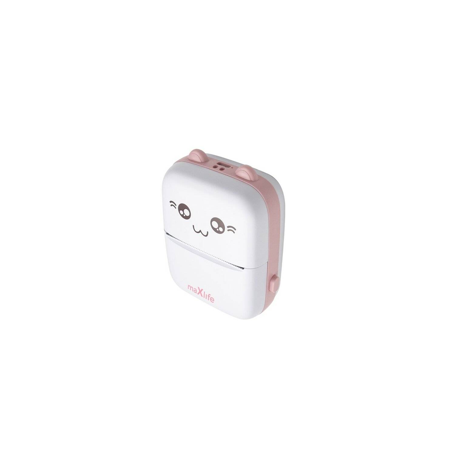 Maxlife Bluetooth-Thermodrucker MXTP-100 tragbarer Drucker Etikettendruck pink