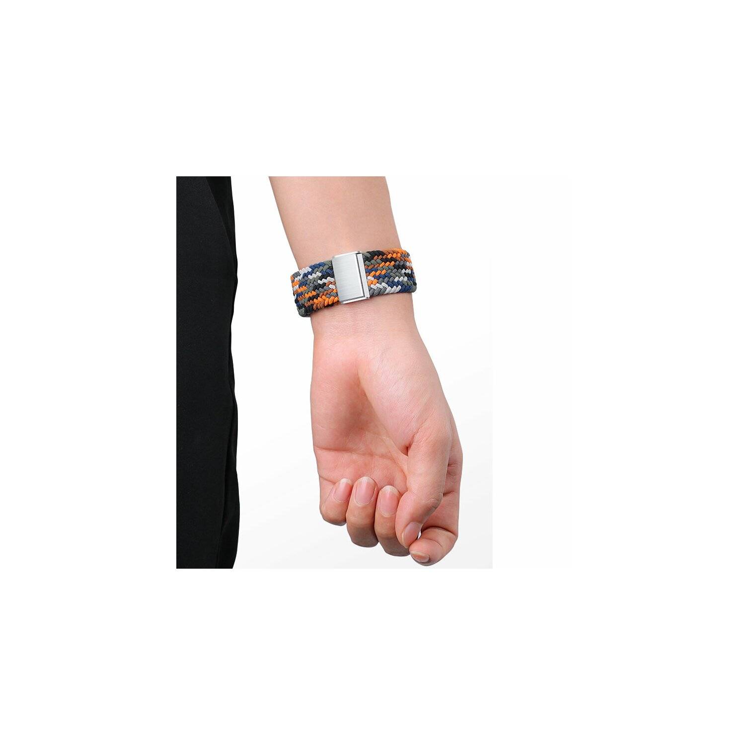 Uhrenarmband für die Watch 8 / 7 / 6 / SE / 5 / 4 / 3 / 2 (41 mm / 40 mm / 38 mm). Geflochtenes Stoffarmband Grün