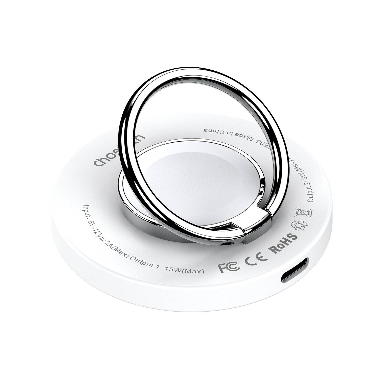 MagSafe Choetech T603-F induktives Ladegerät mit Halterung – Weiß