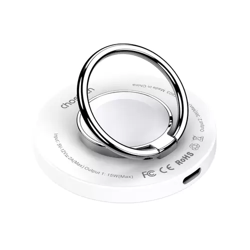 MagSafe Choetech T603-F induktives Ladegerät mit Halterung – Weiß MagSafe Choetech T603-F induktives Ladegerät mit Halterung – Weiß