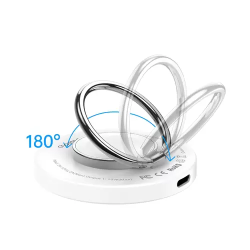 MagSafe Choetech T603-F induktives Ladegerät mit Halterung – Weiß MagSafe Choetech T603-F induktives Ladegerät mit Halterung – Weiß