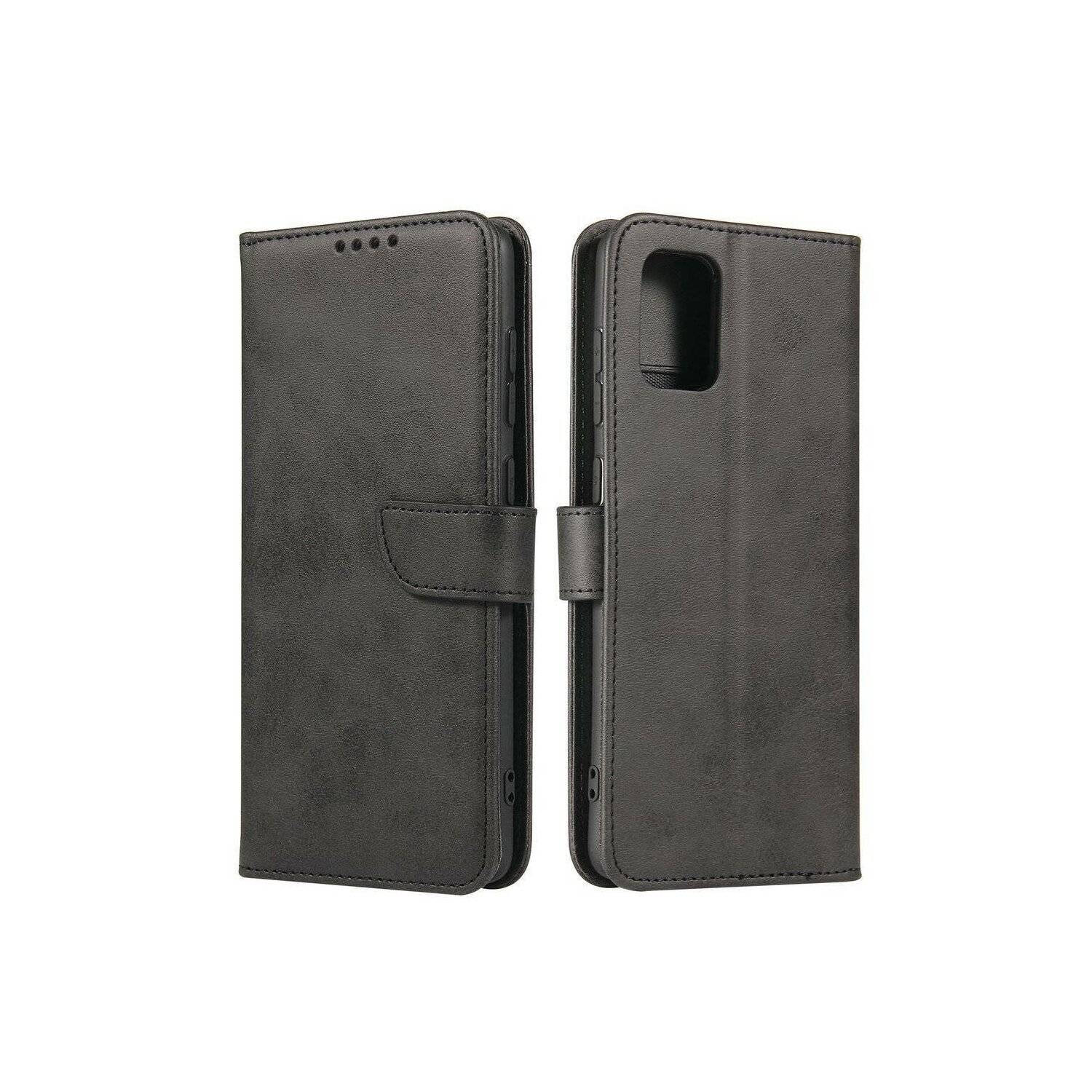 Premium Magnet Case Buch Tasche Schutzhülle aufklappbare Hülle Standfunktion kompatibel mit XIAOMI 14 PRO Schwarz