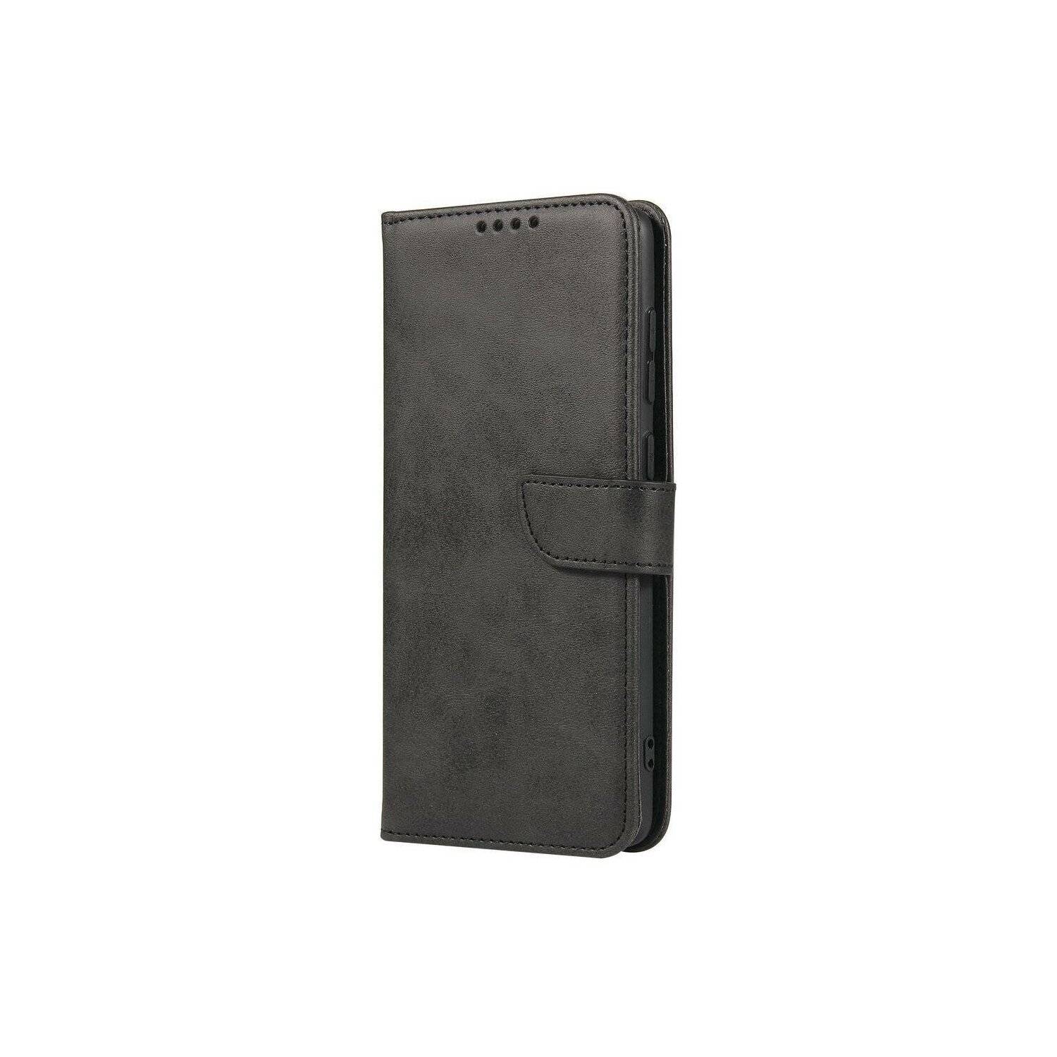 Premium Magnet Case Buch Tasche Schutzhülle aufklappbare Hülle Standfunktion kompatibel mit Huawei Nova 12 Schwarz