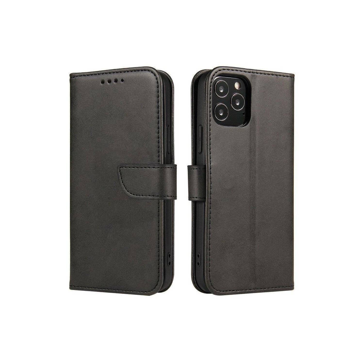 Premium Magnet Case Buch Tasche Schutzhülle aufklappbare Hülle Standfunktion kompatibel mit XIAOMI 14 PRO Schwarz