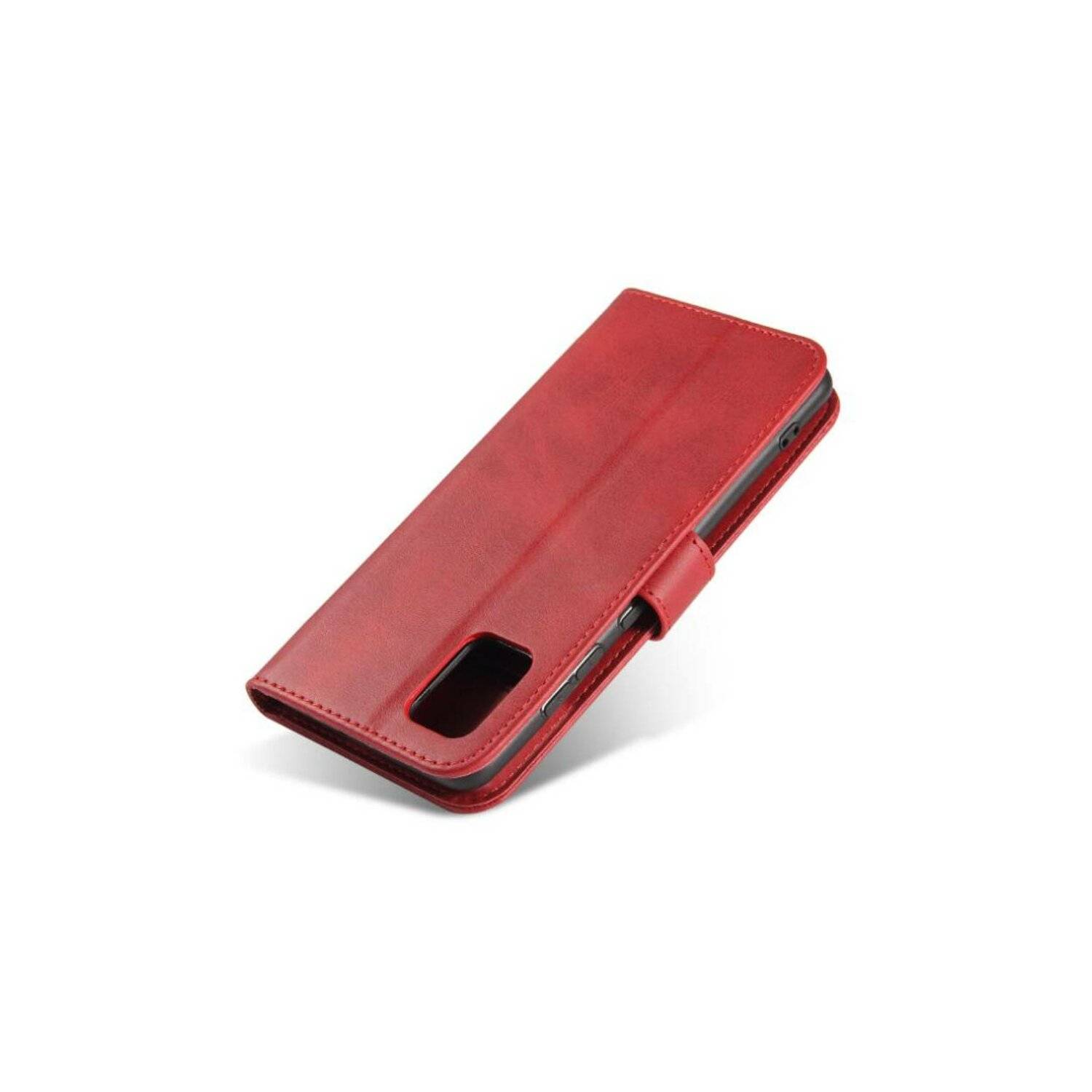 Premium Magnet Case Buch Tasche Schutzhülle aufklappbare Hülle Standfunktion Zubehör kompatibel mit OPPO A78 4G Rot