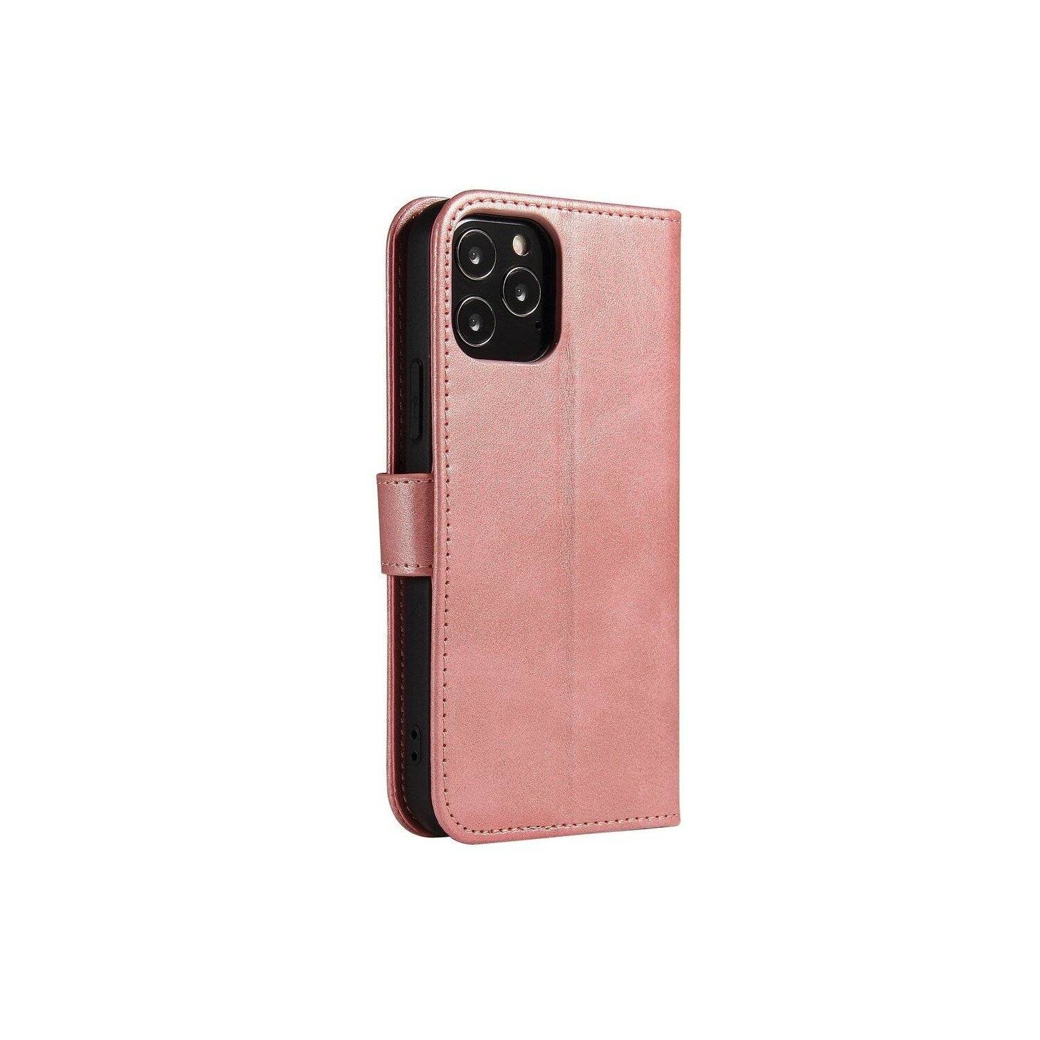 Premium Magnet Case Buch Tasche Schutzhülle Hülle Standfunktion Zubehör kompatibel mit Google Pixel 8 Rosa