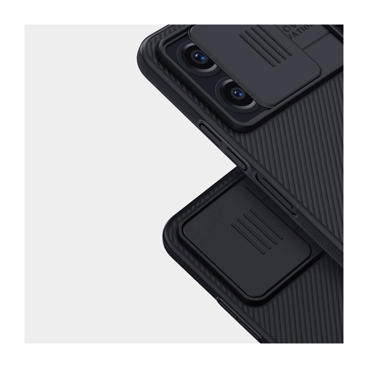 Gepanzertes Hülle kompatibel mit Xiaomi Redmi Note 12-Gehäuse mit Kameraabdeckung Nillkin CamShield Case - schwarz