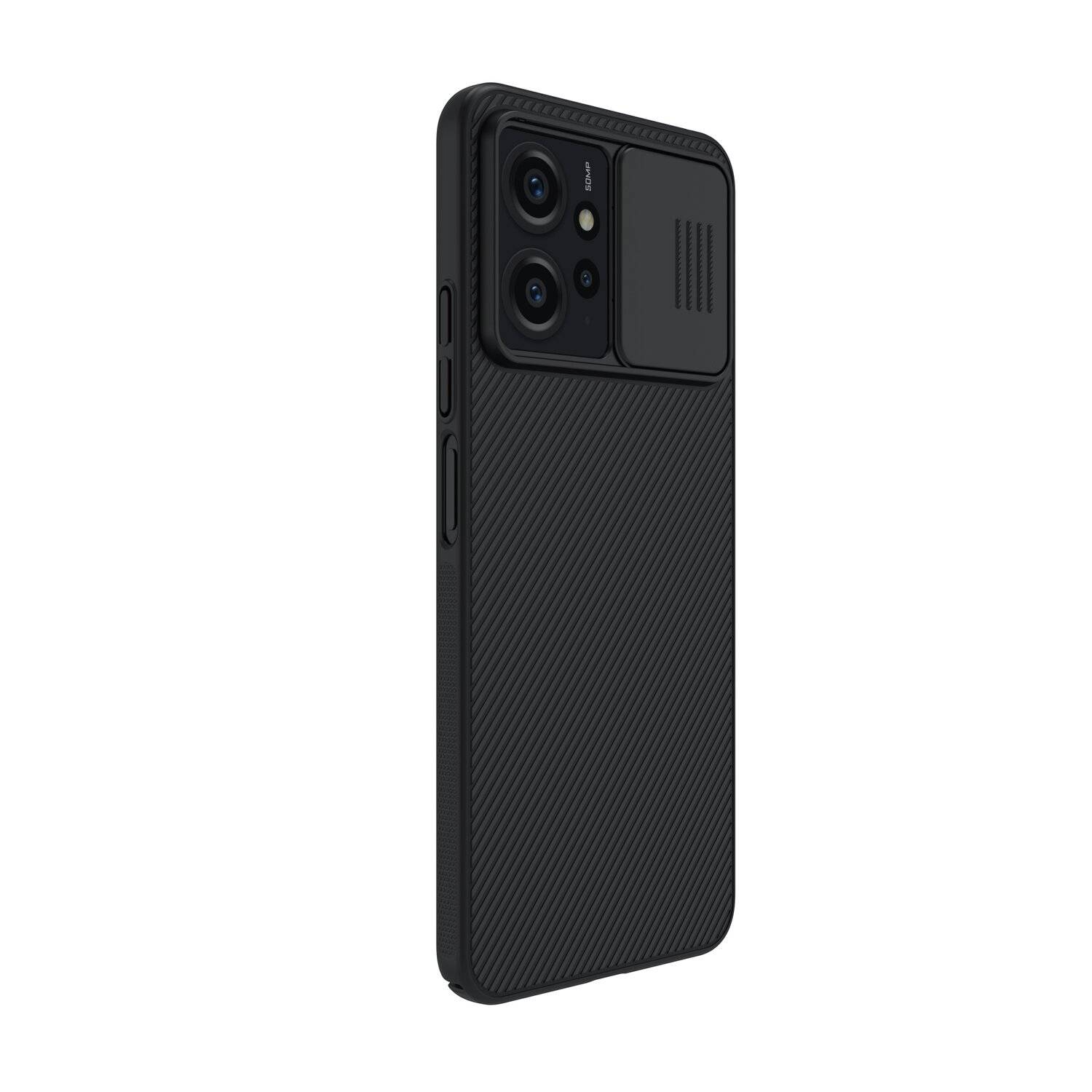 Gepanzertes Hülle kompatibel mit Xiaomi Redmi Note 12-Gehäuse mit Kameraabdeckung Nillkin CamShield Case - schwarz