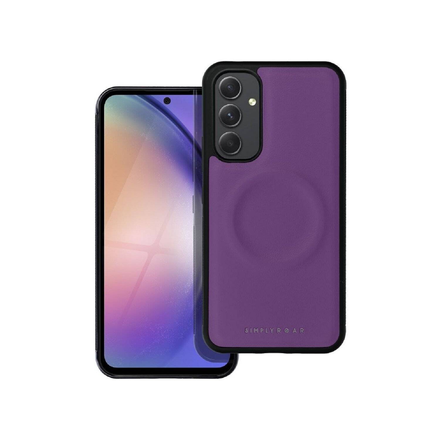 Roar Mag Morning Case Handyhülle Öko-Leder-Finish Schutzhülle iPhone 12 Lila