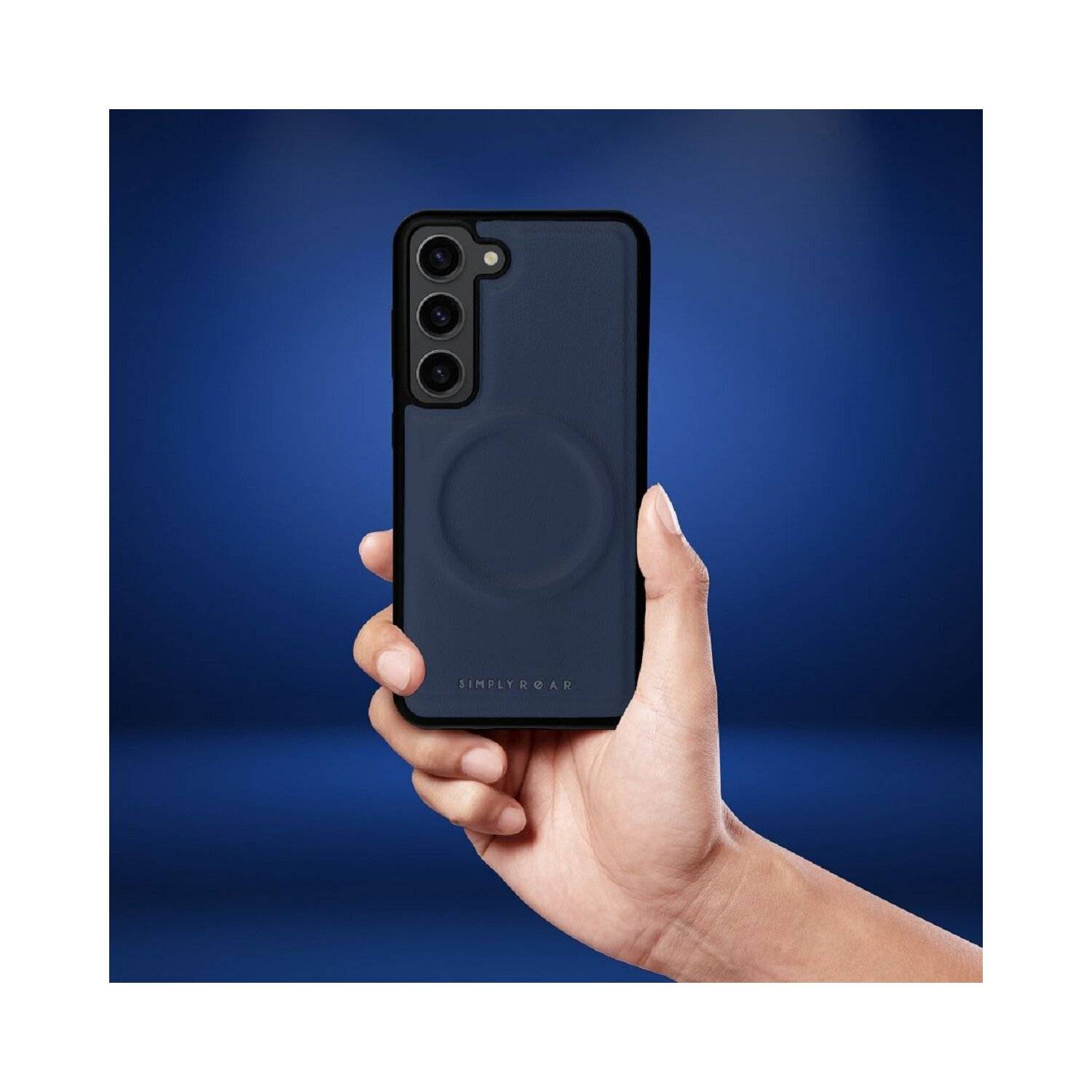 Roar Mag Morning Case Handyhülle Öko-Leder-Finish Schutzhülle iPhone 12 Marineblau