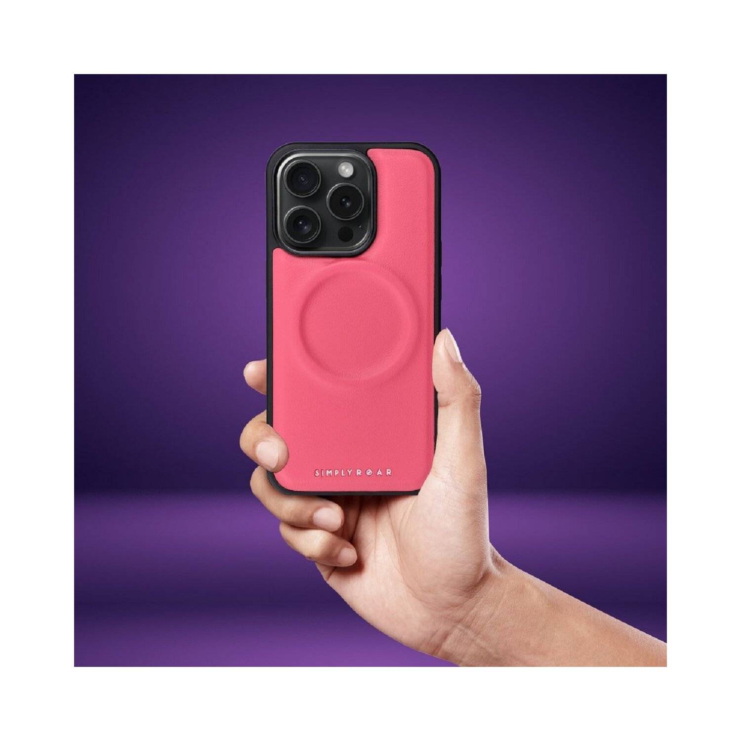 Roar Mag Morning Case Handyhülle Öko-Leder-Finish Schutzhülle iPhone 12 Pink
