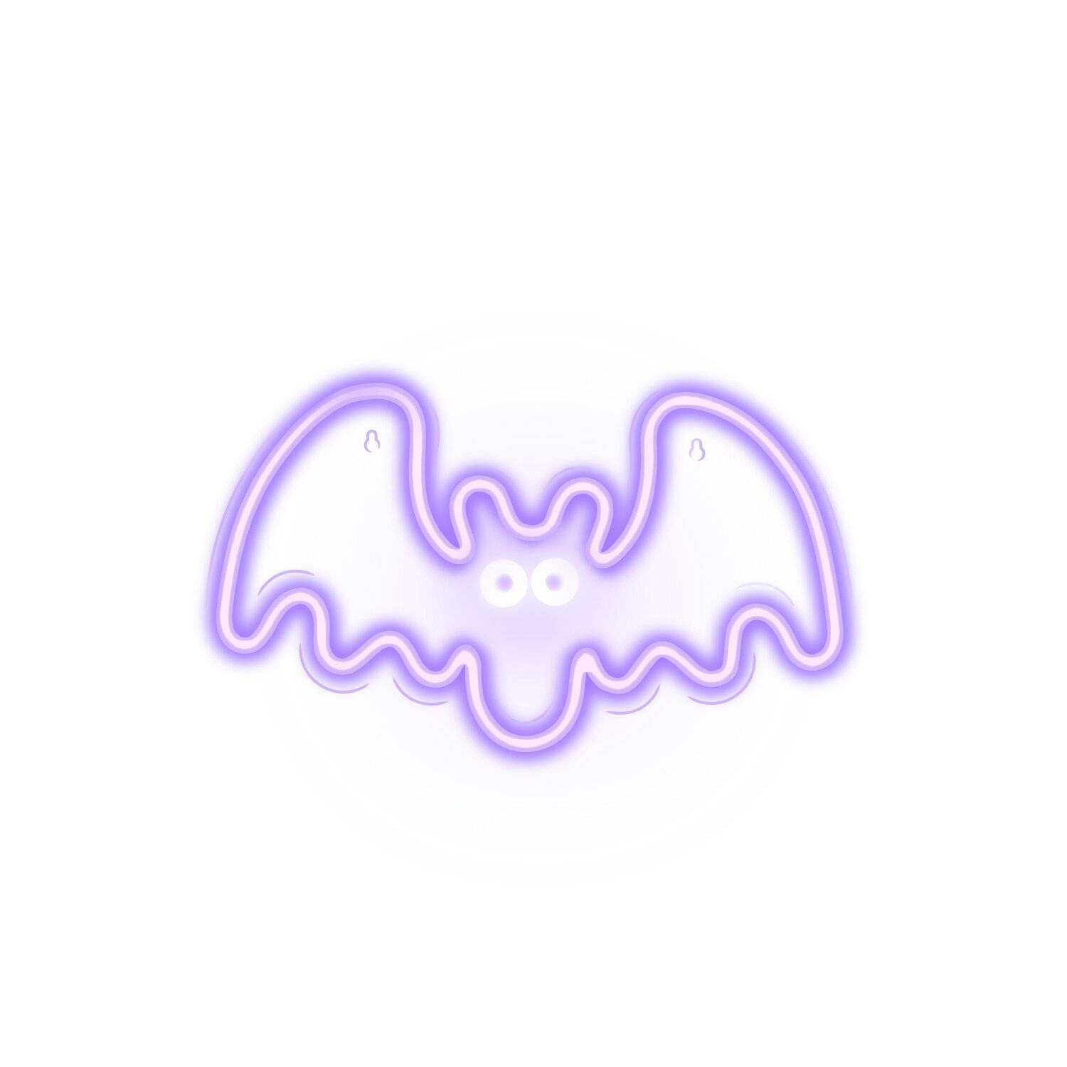 Neolia NNE14 Nachtlicht Neonlicht Plexiglas LED Fledermaus Leuchtschild LED Zeichen Lila