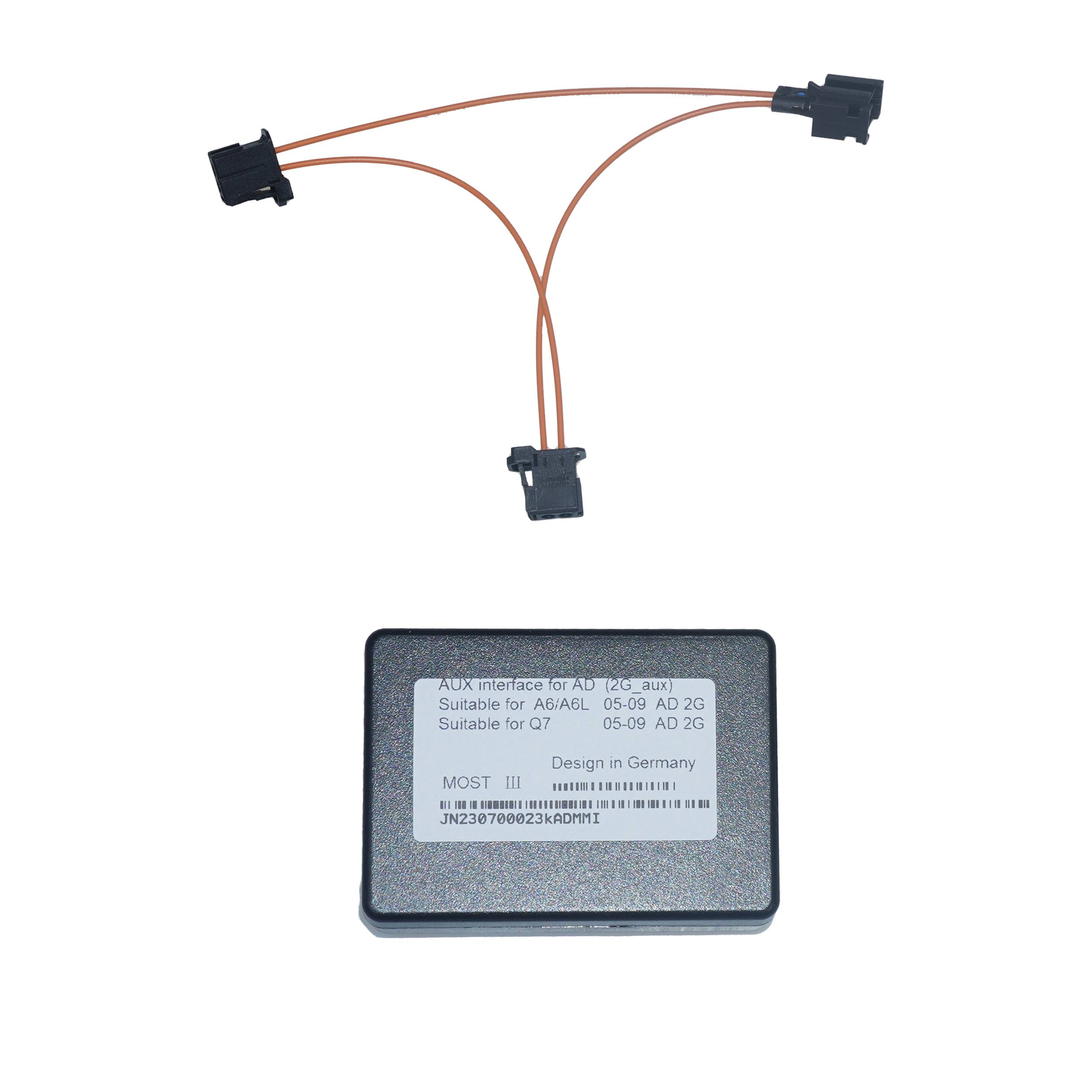 TAFFIO Für AUDI MMI 2G CD CHANGER MOST Fibre Optic to AUX Audio Input Adapter