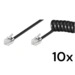 10x Telefonhörer-Spiralkabel RJ10-Stecker (4P4C) > RJ10-Stecker(4P4C) schwarz 2m 10x Telefonhörer-Spiralkabel RJ10-Stecker (4P4C) > RJ10-Stecker(4P4C) schwarz 2m