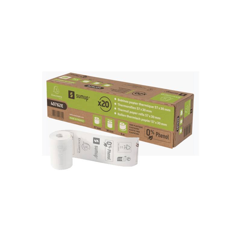 EXACOMPTA Thermorollen SumUp, 57 mm x 9 m, weiß