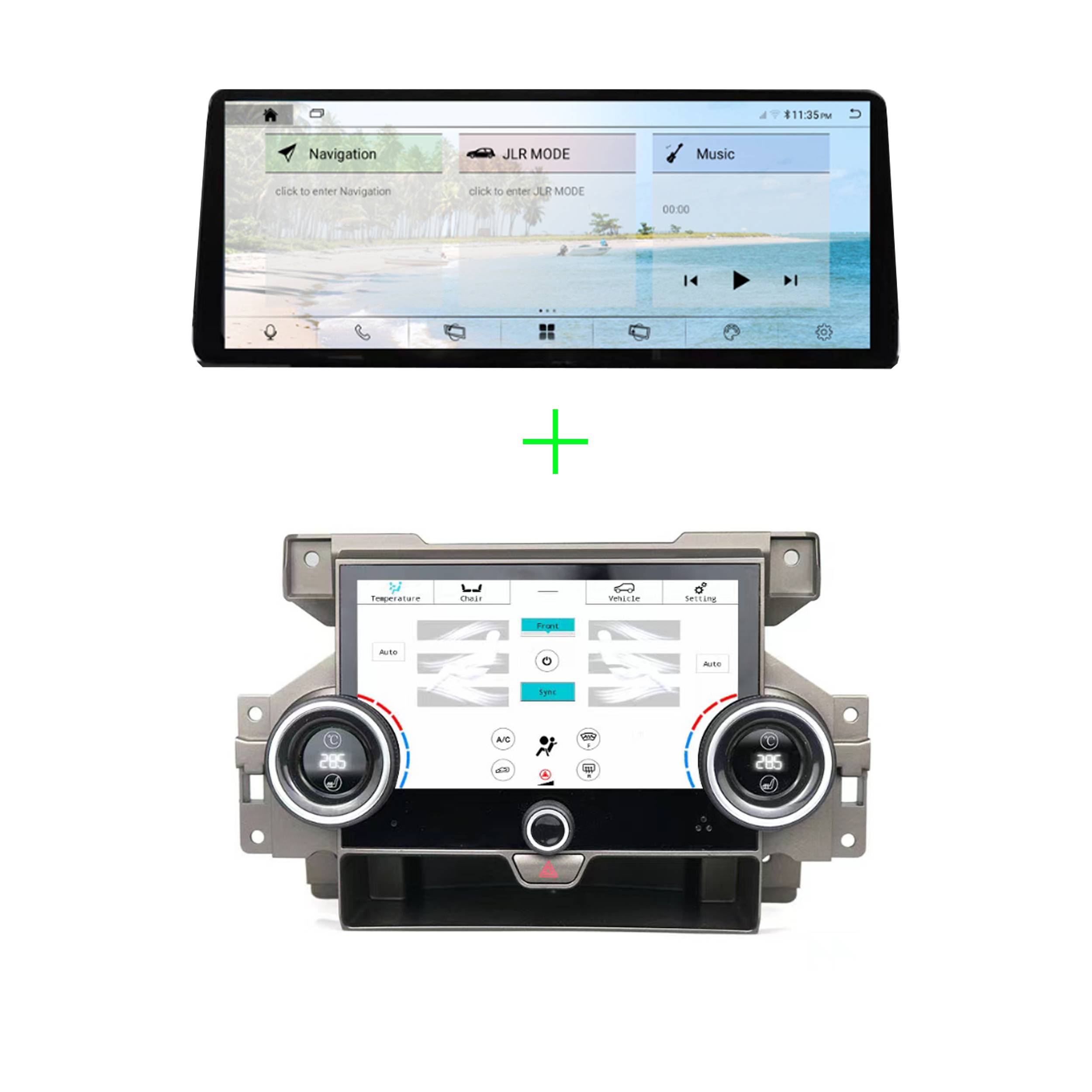 Für Land Rover Discovery 4 Bosch SET 12" Touch Android GPS Navi CarPlay AC Panel