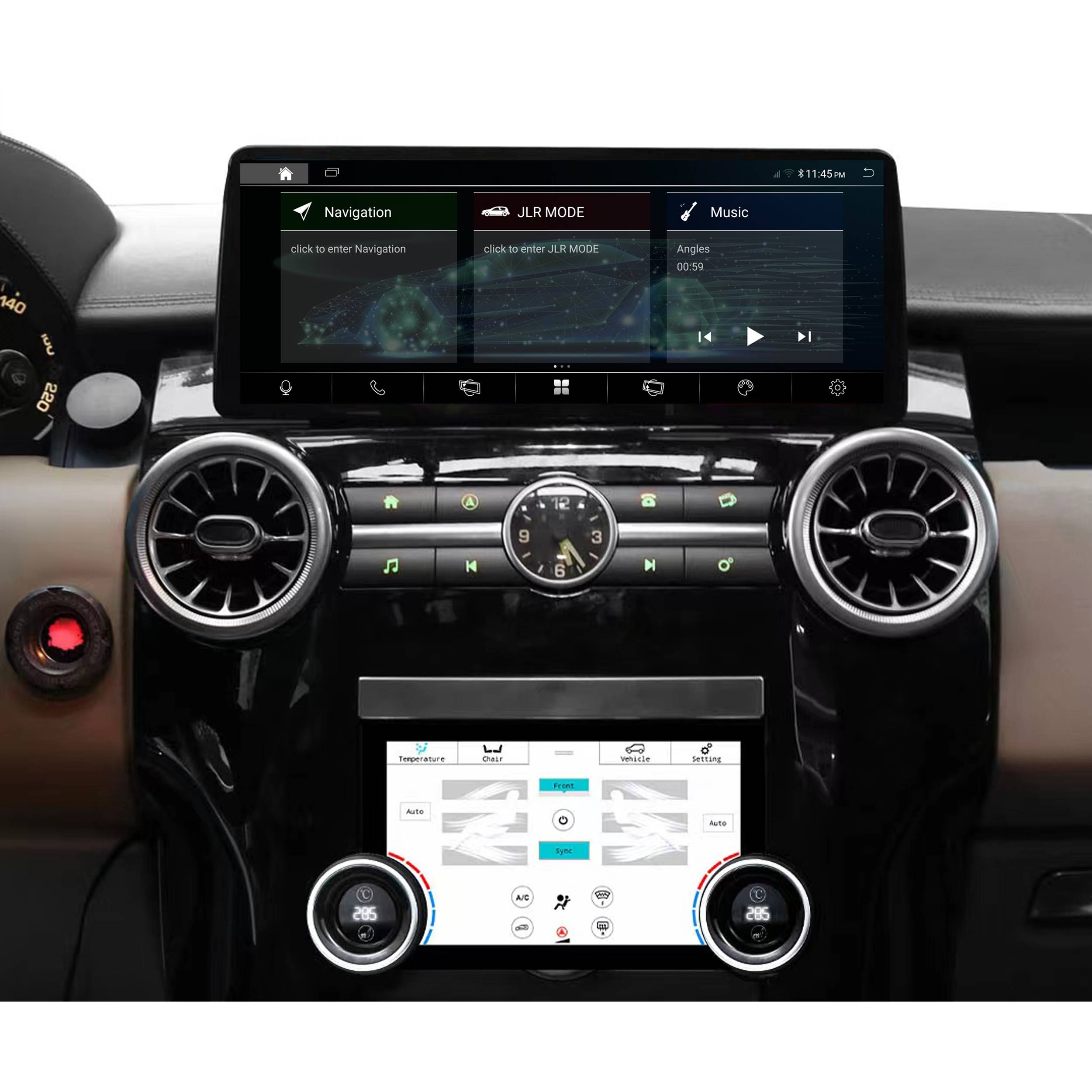 Für Land Rover Discovery 4 DENSO SET 12" Touch Android GPS Navi CarPlay AC Panel