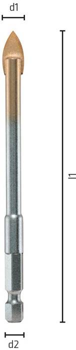 Eine Nahaufnahme eines metallischen Stabes und eines Teils eines schwarzen Buchstabens 'L' auf weißem Hintergrund, die Textur und Kontrast zeigt.