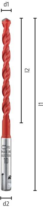 Bohrersatz Multicut 4-tlg.SDS-plus PE HD ALPEN