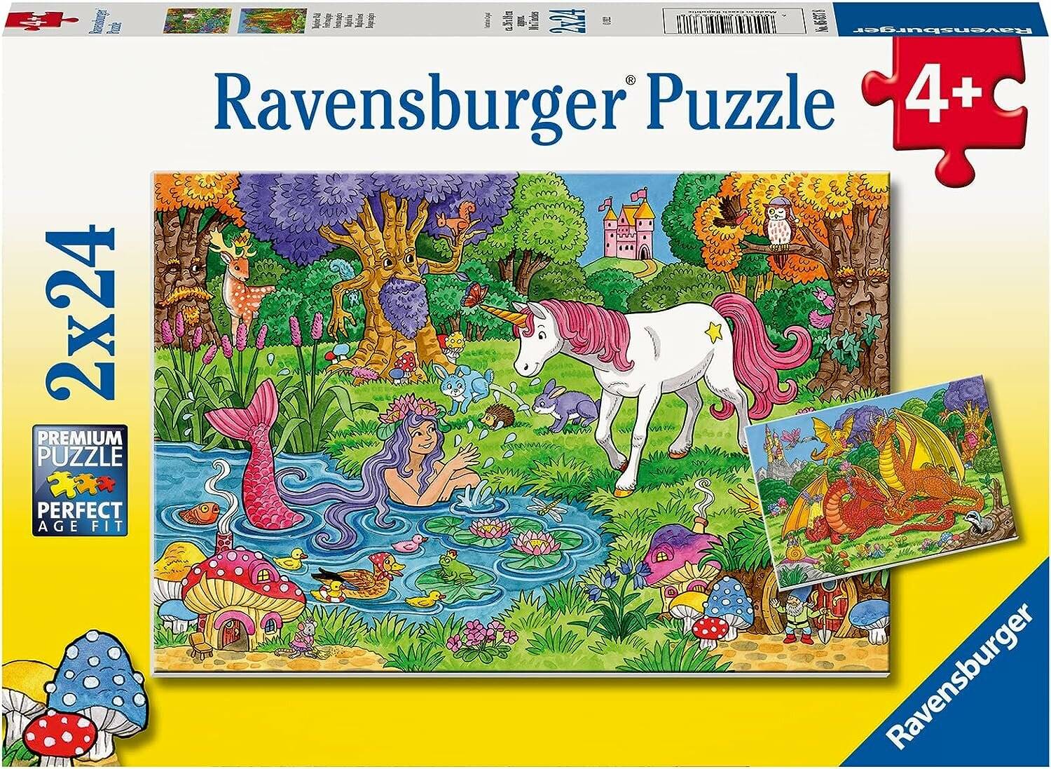 Puzzle 2x24 Teile Magischer Wald ab 4 Jahre