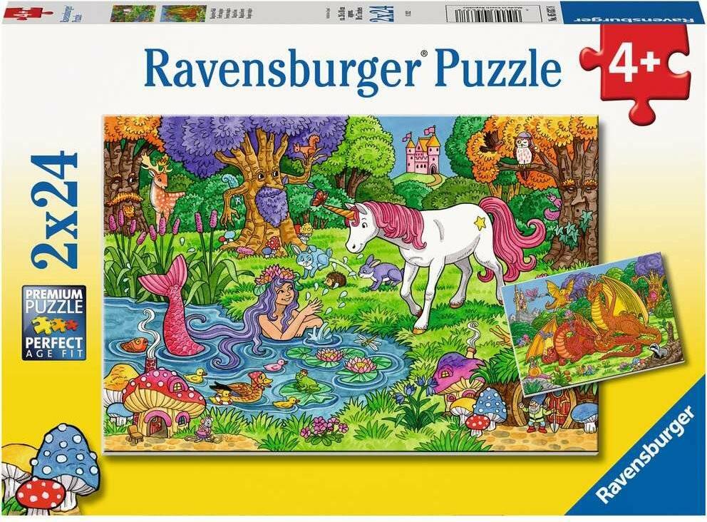 Puzzle 2x24 Teile Magischer Wald ab 4 Jahre