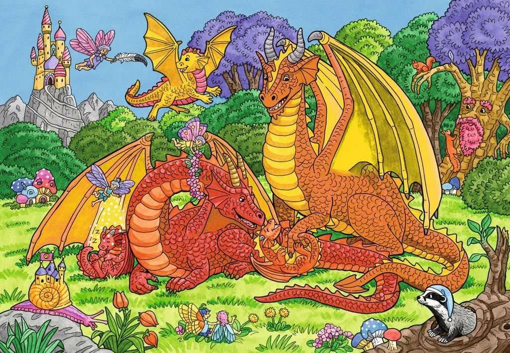 Puzzle 2x24 Teile Magischer Wald ab 4 Jahre