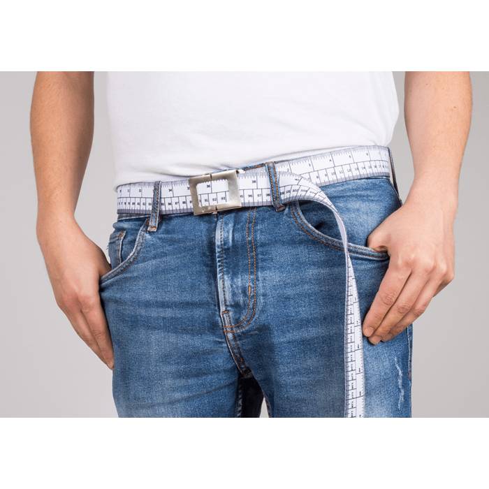 Diät Gürtel mit Metallschnalle ca. 155 x 3,8 cm Messgürtel