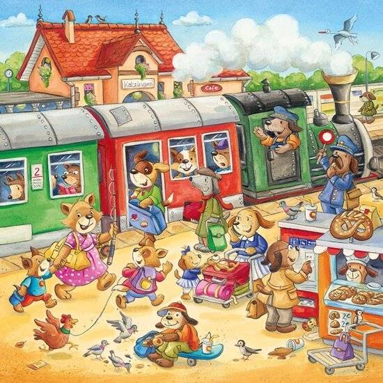Puzzle 3x49 Teile Ferien auf dem Land ab 5 Jahren 3 Puzzle
