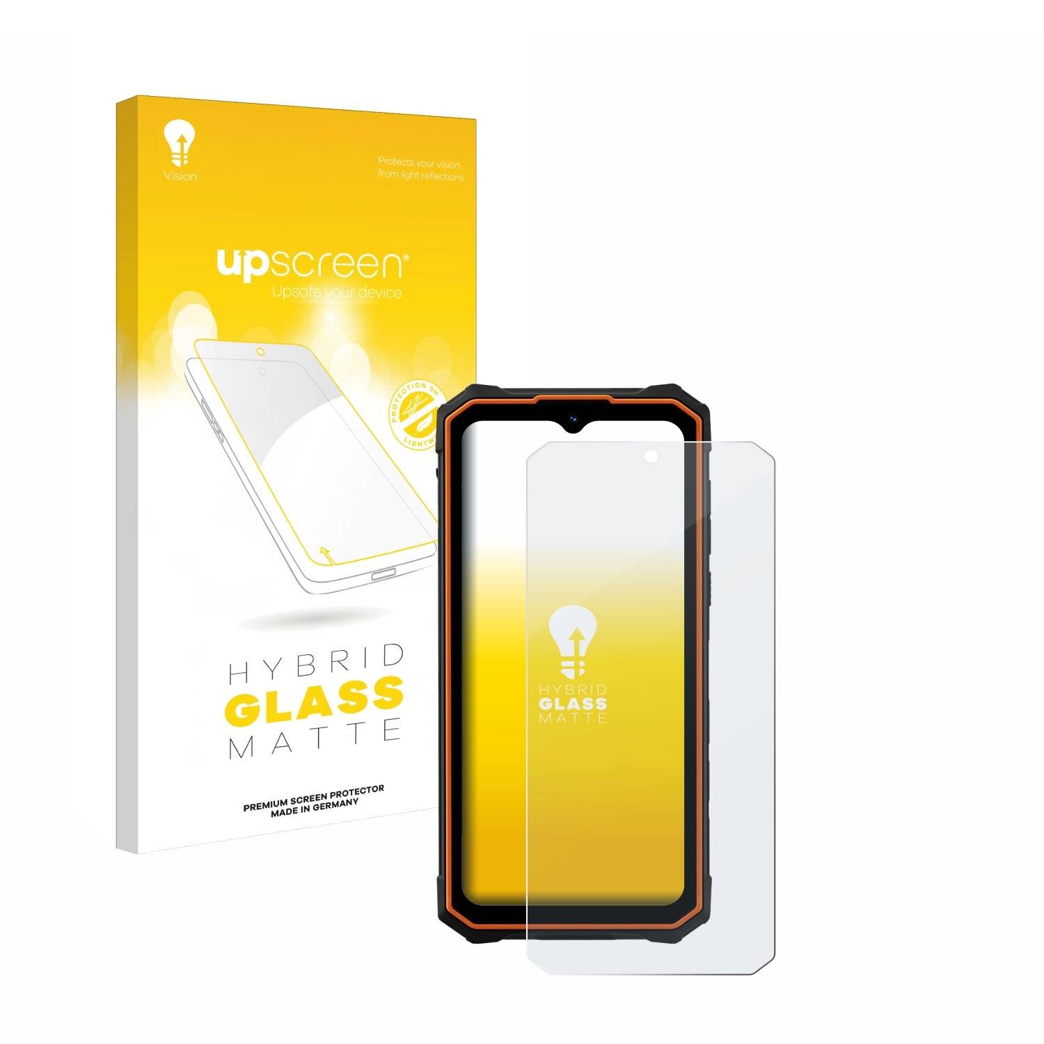 upscreen Hybrid Glas Matt Panzer-Folie für Hotwav Cyber 13