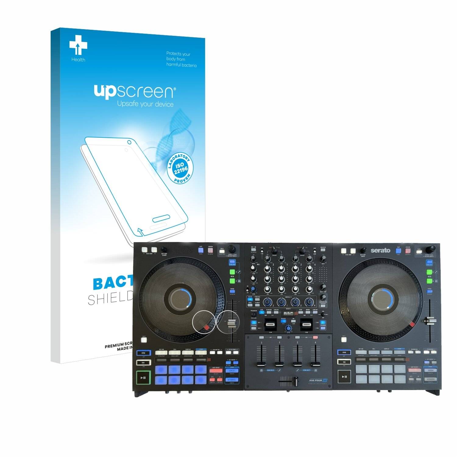 upscreen Bacteria Shield Schutzfolie für Rane Four -
