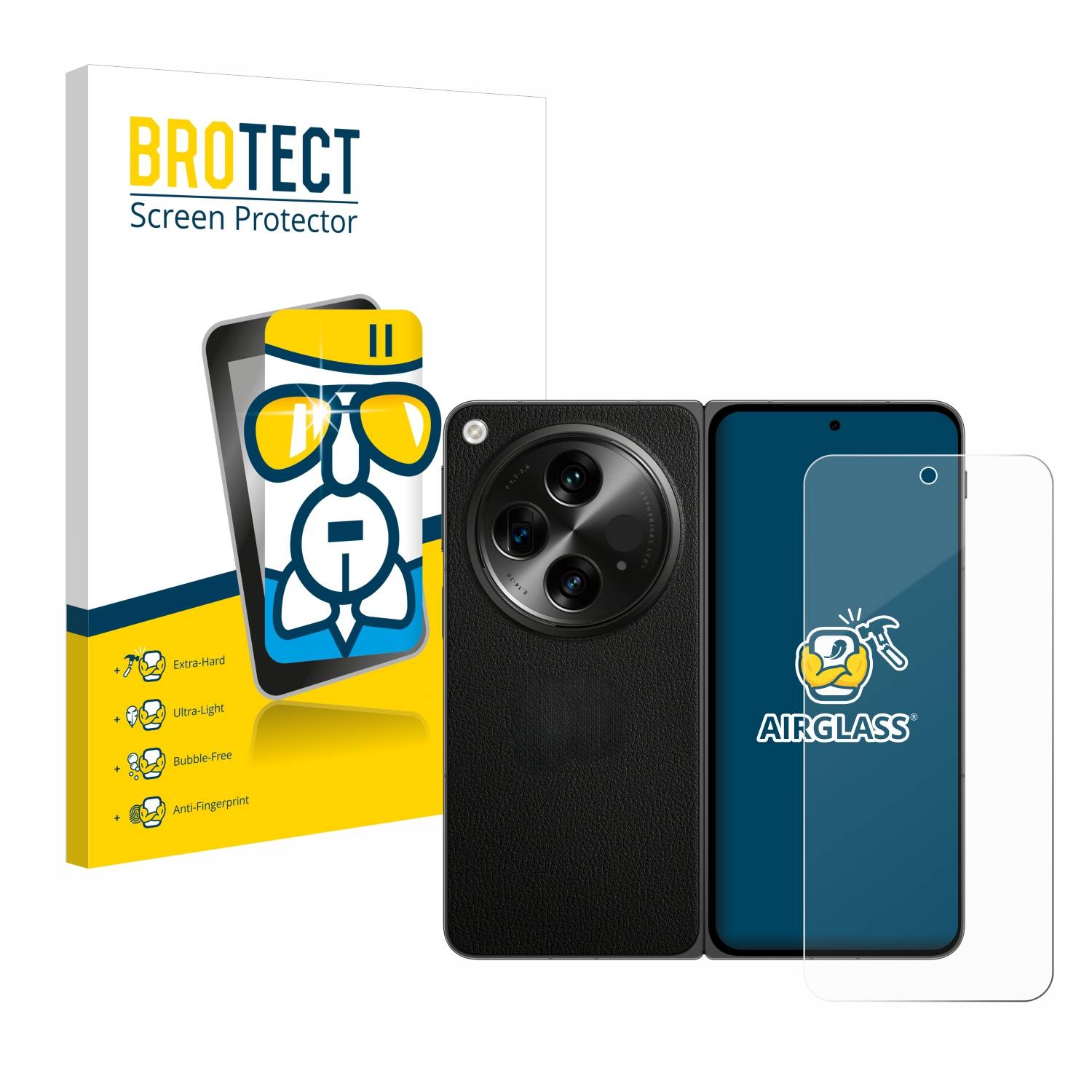 BROTECT AirGlass Glas Panzer-Folie für OnePlus Open - Schutzglas