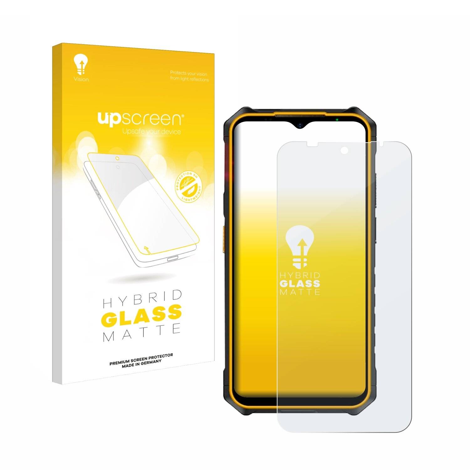upscreen Hybrid Glas Matt Panzer-Folie für Ulefone Armor