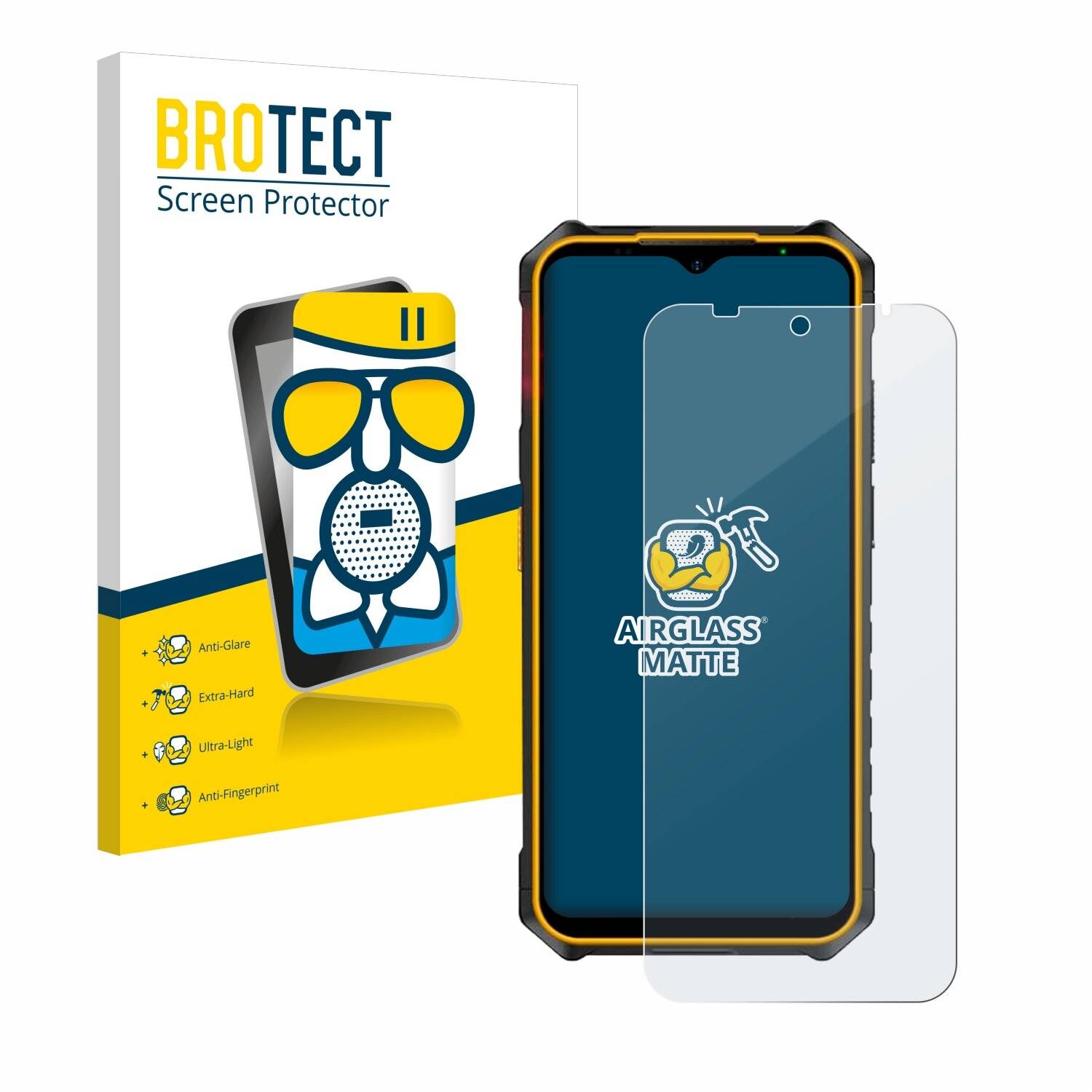 BROTECT AirGlass Matt Glas Panzer Folie für Ulefone Armor