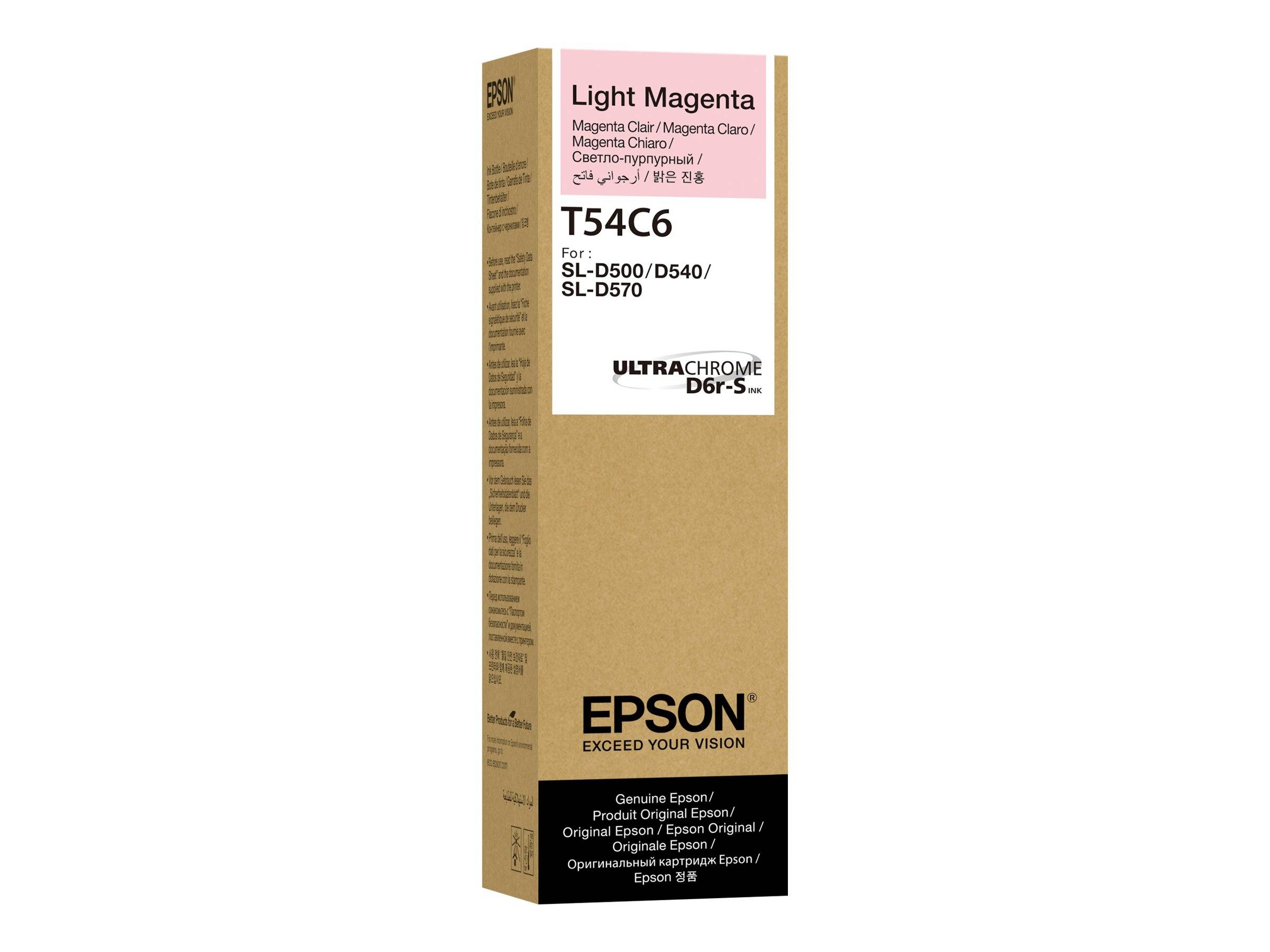 Epson UltraChrome D6r-5 T54C6 Hellmagenta Tintenpatrone für die Modelle SL-D500, D540, SL-D570, mit Produktdetails.