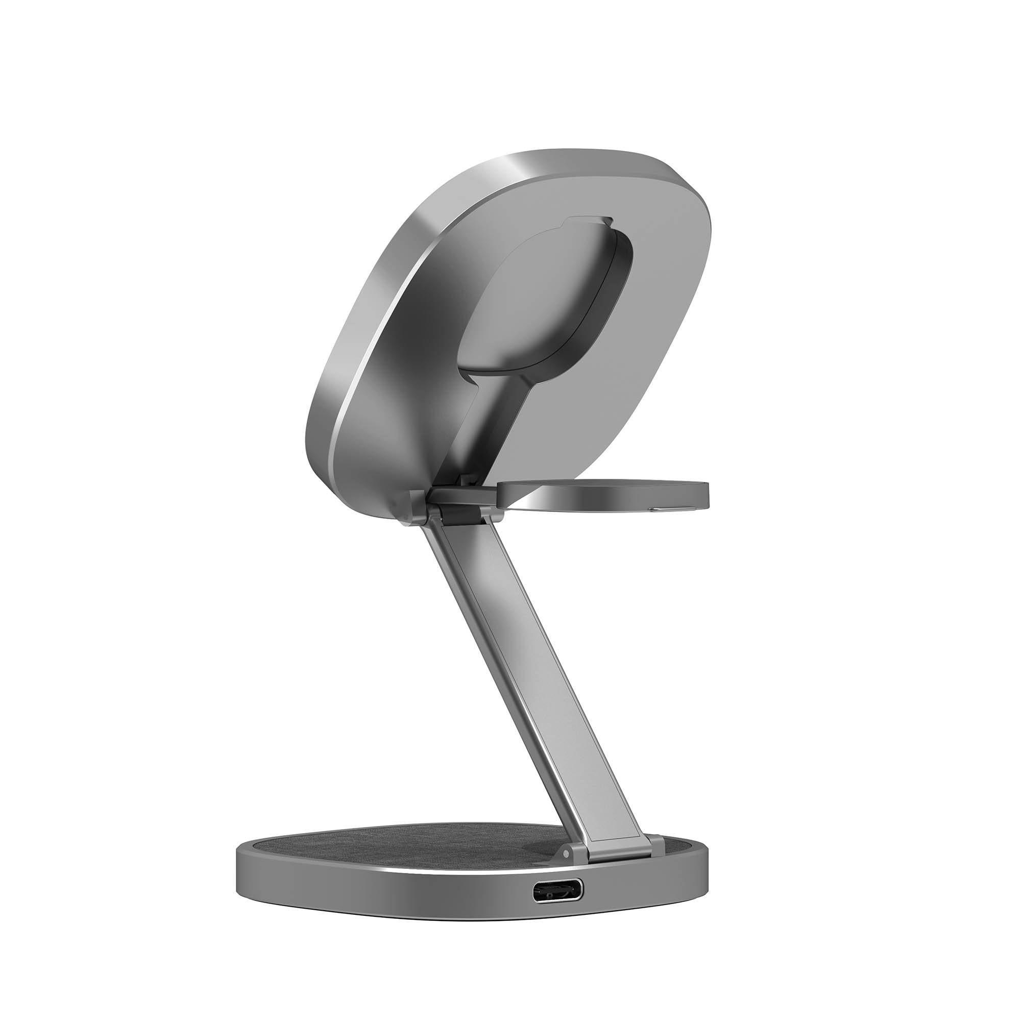 XLayer MagFix Pro 3-in-1 klappbare Ladestation grau