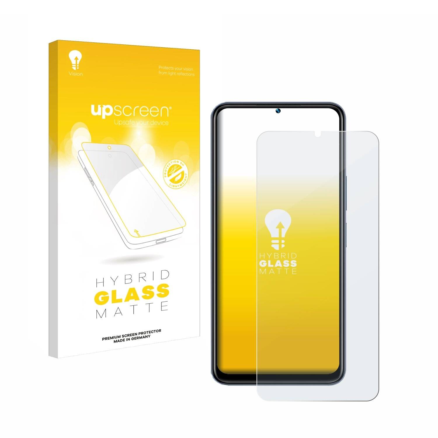 upscreen Hybrid Glas Matt Panzer-Folie für Vivo