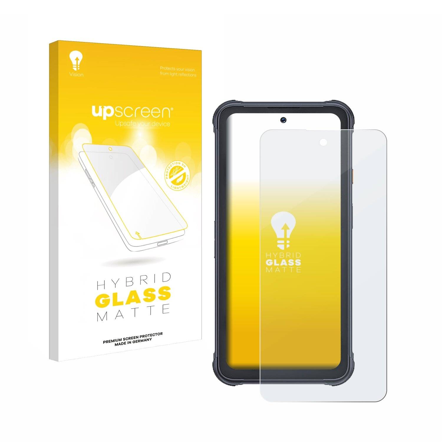 upscreen Hybrid Glas Matt Panzer-Folie für Cubot King Kong
