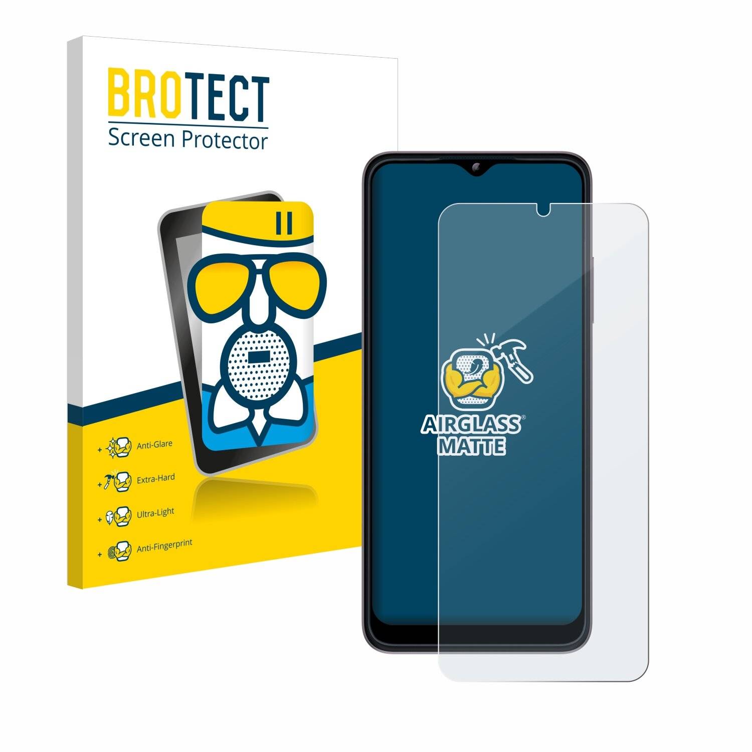 BROTECT AirGlass Matt Glas Panzer Folie für Telekom T Phone