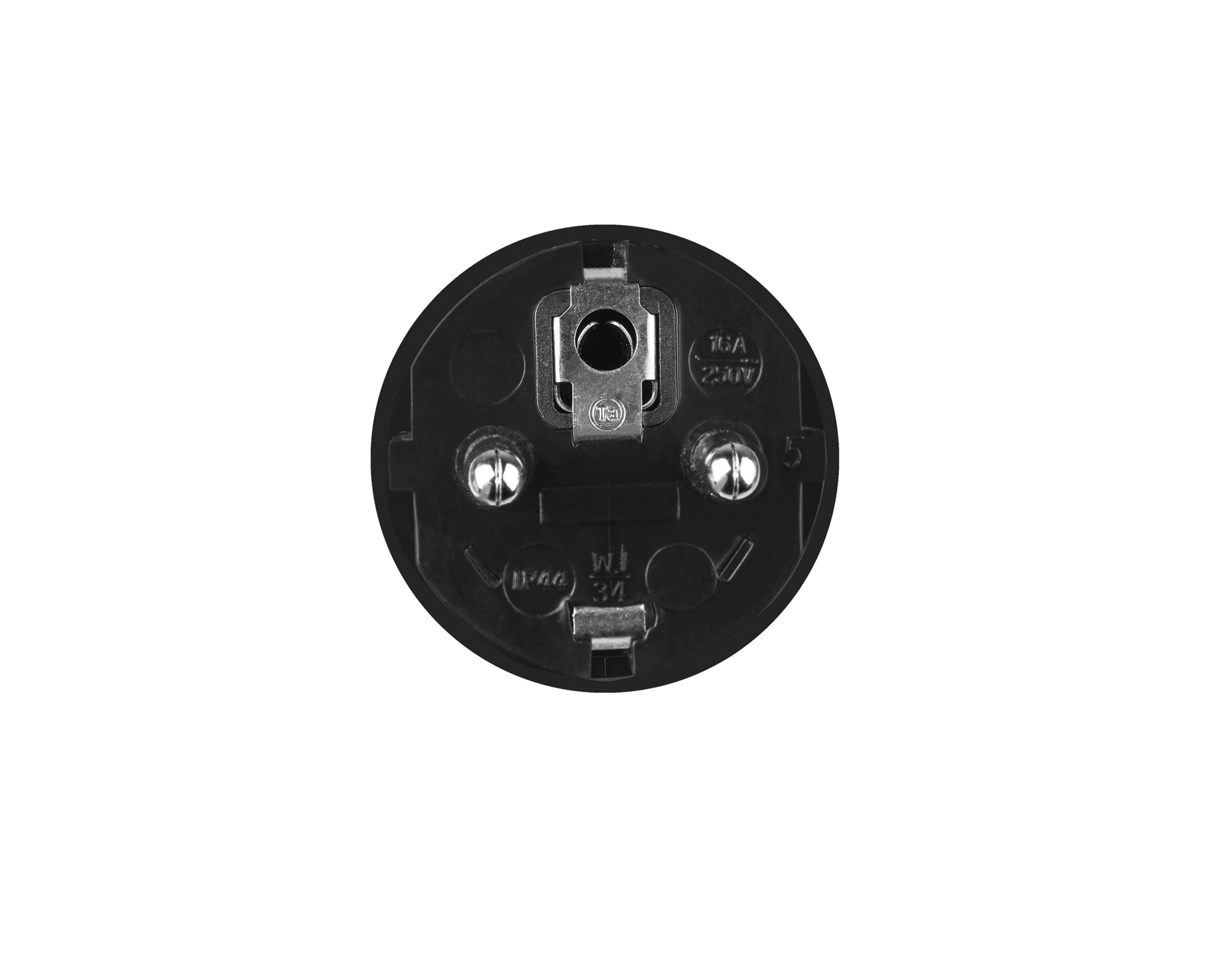 Adapter von roter 16A 400V CEE-Kupplungssteckdose 5-polig auf Schukostecker 230V