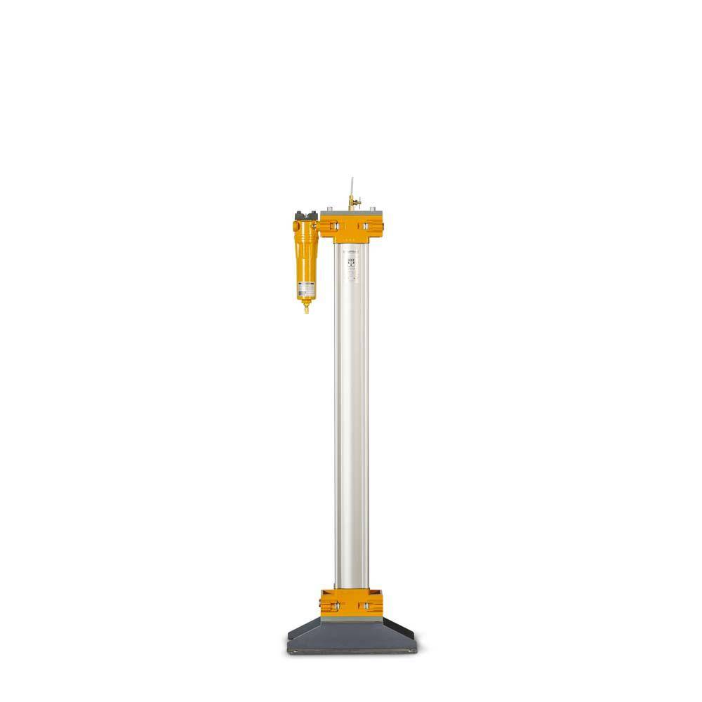 Aktivkohleadsorber ACT-Serie - 1,00 m³/min - G 1/2" - Alu Gehäuse - HxT 1360 x 420 mm