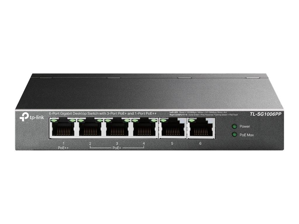 TP-Link TL-SG1006PP V1 - Switch - unmanaged - 1 x 10/100/1000 (PoE++)