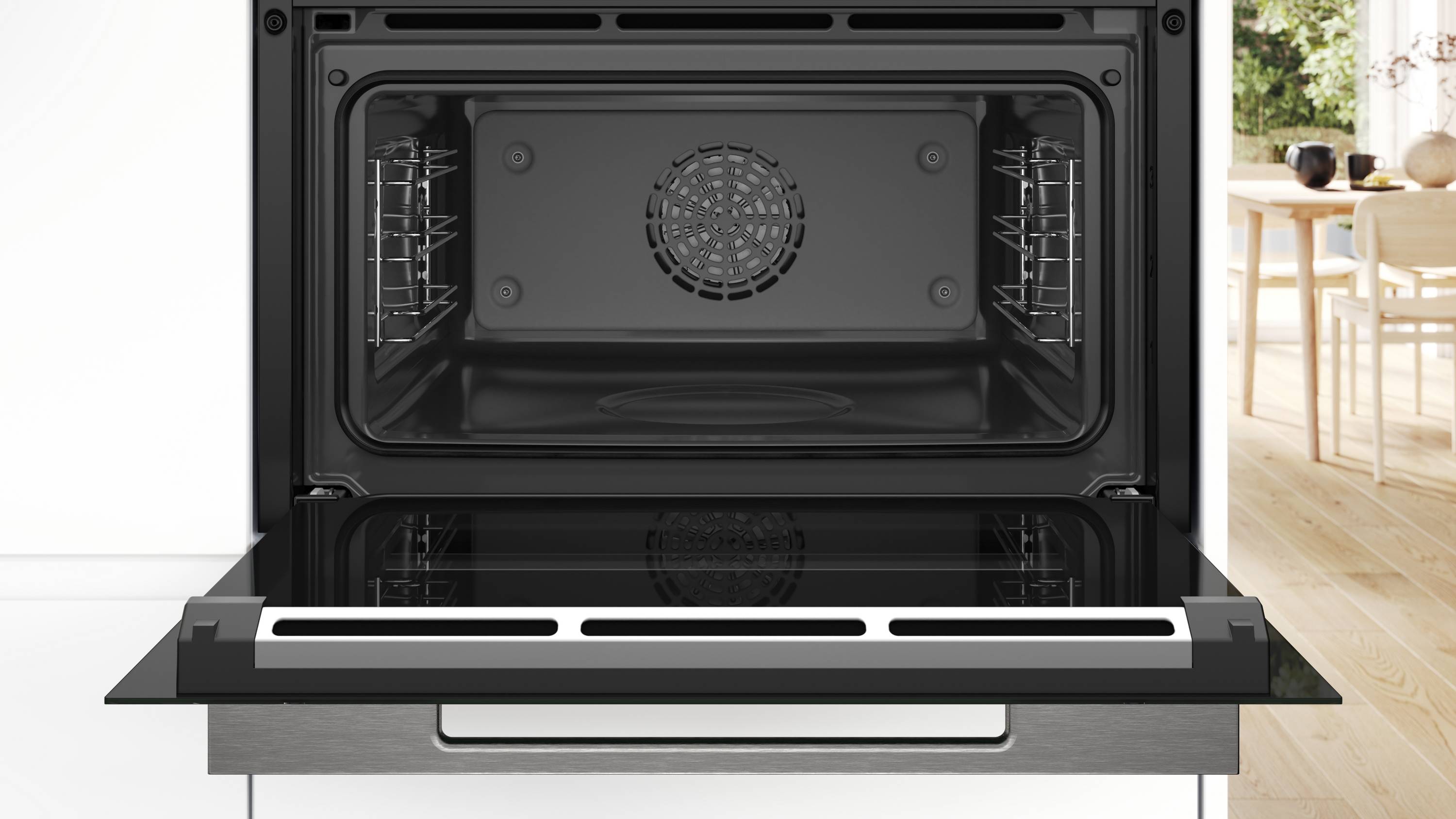 Bosch Serie 8, Einbau-Kompaktdampfbackofen, 60 x 45 cm, Schwarz, CSG7361B1