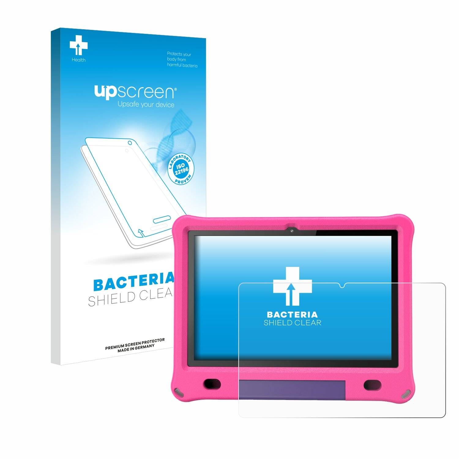 upscreen Bacteria Shield Schutzfolie für Pritom B10 Kids 10.1 -