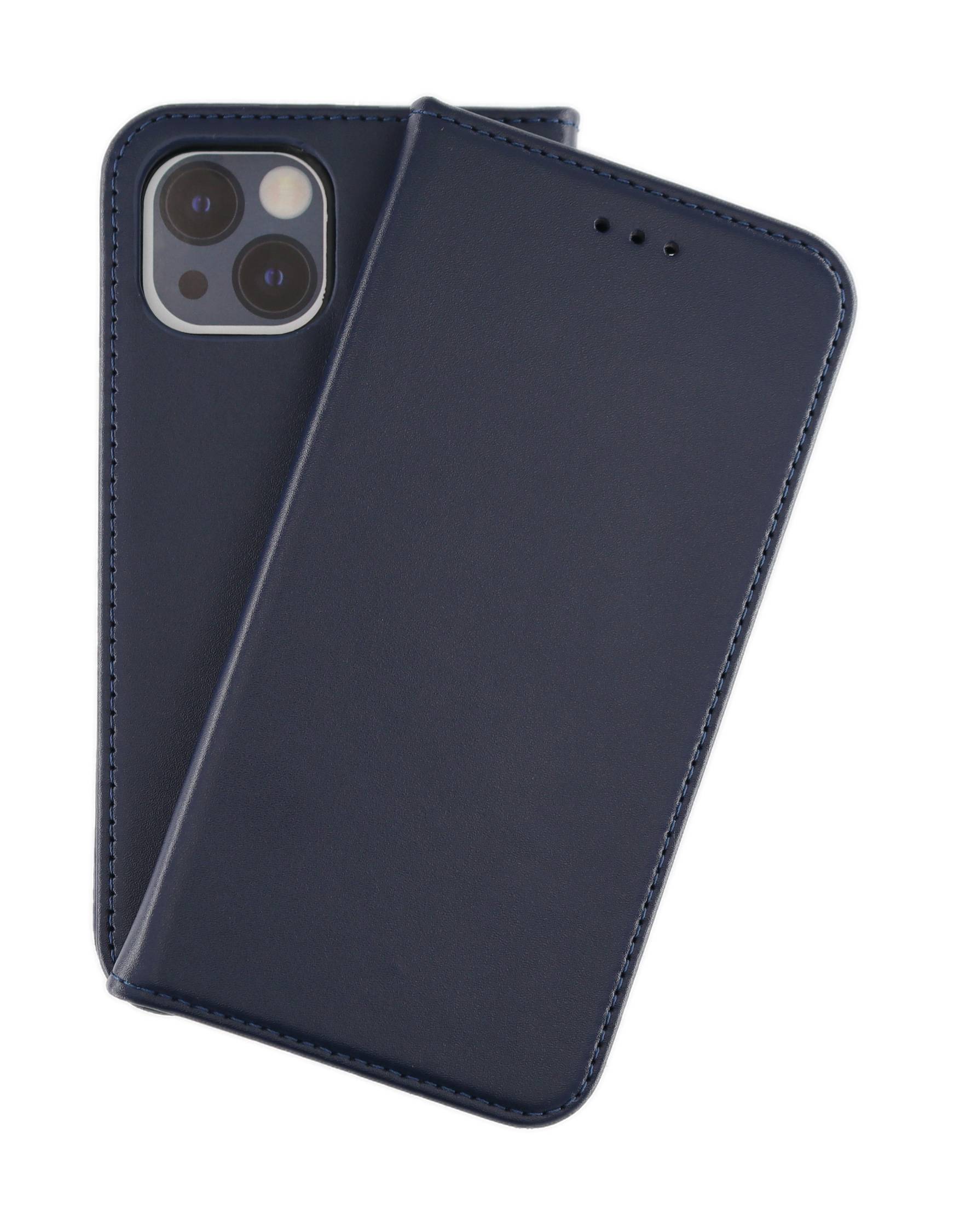 JAMCOVER Echt Leder Bookcase für Apple iPhone 15 Plus - Handytasche mit Kartenfach und Standfunktion