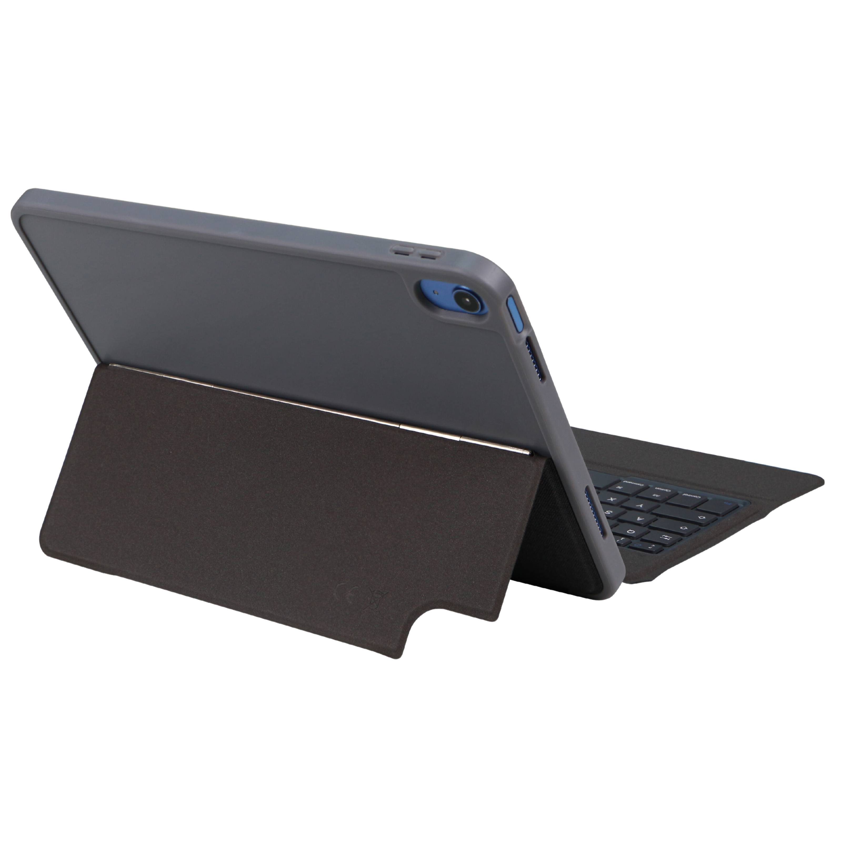 DEQSTER - Keyboard Case/Schutzhülle für Apple iPad 10.9"" (10. Generation), Stifthalterung für verschiedene Pencil, robus