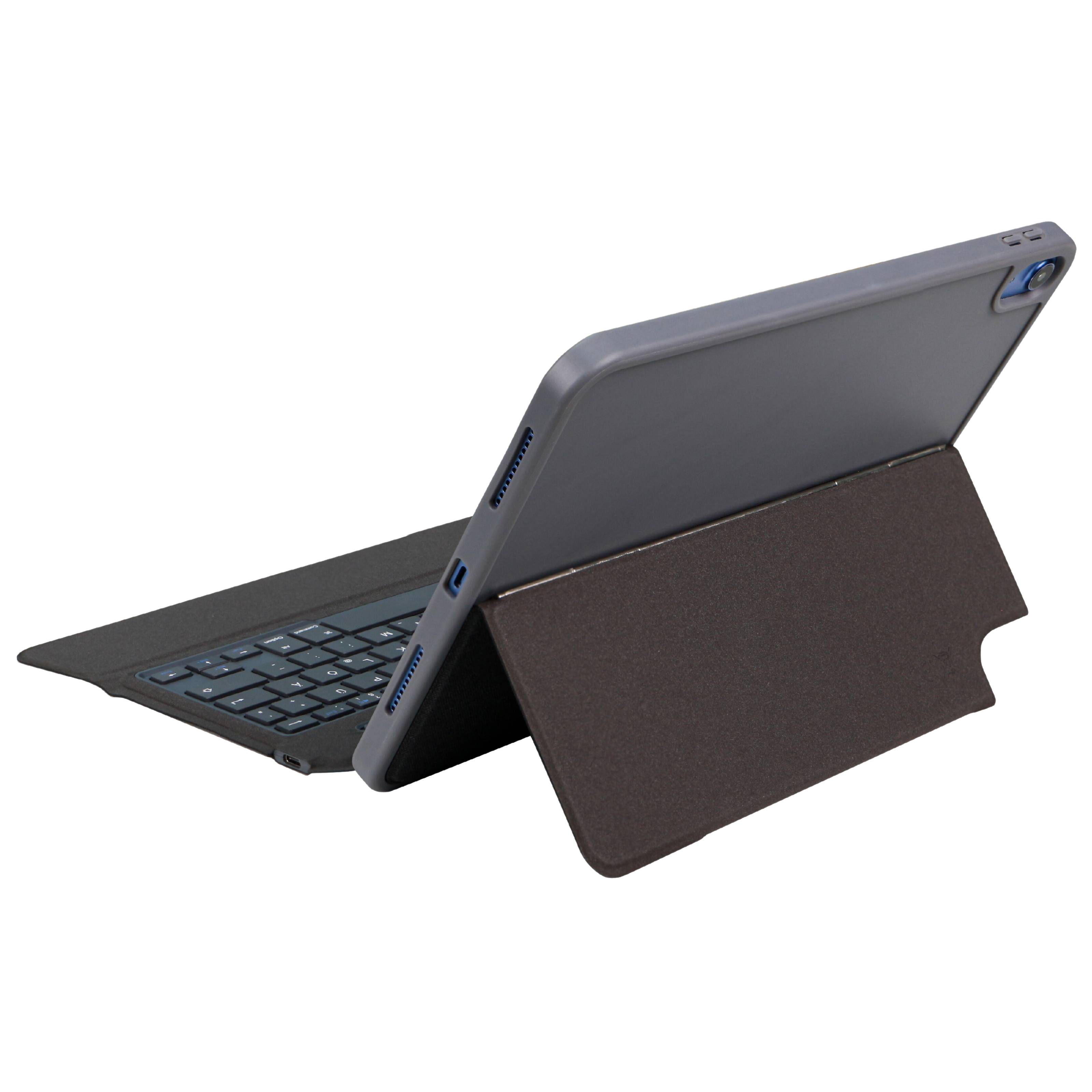 DEQSTER - Keyboard Case/Schutzhülle für Apple iPad 10.9"" (10. Generation), Stifthalterung für verschiedene Pencil, robus